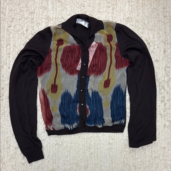 Vintage Dior Silk and Cashmere Cardigan